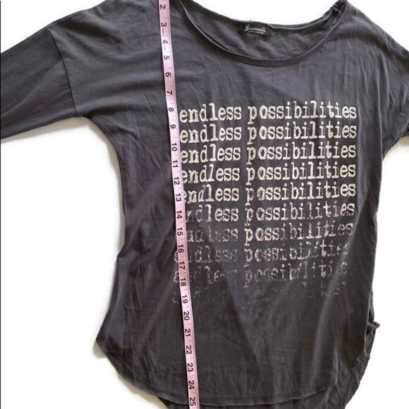 Signorelli Endless Possibilities Long Sleeve Graphic Tee Gray White S - Picture 6 of 8